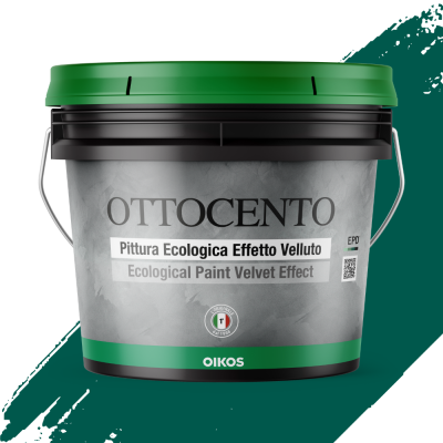 Декоративна фарба Ottocento Emerald Green (Глибока смарагдова) - 4л