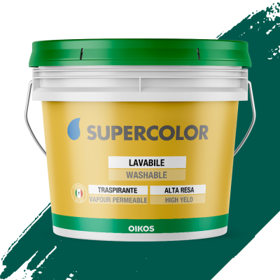 Інтер'єрна фарба Supercolor Emerald Green (Глибока смарагдова) - 10 л