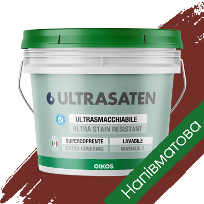 Інтер'єрна фарба Ultrasaten Satinato Burgundy (Бордова) - 10 л