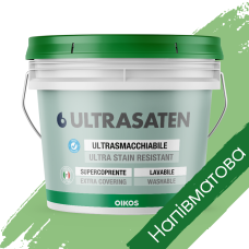 Інтер'єрна фарба Ultrasaten Satinato Mediterranean Olive (Оливкова) - 10л