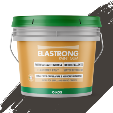Фарба для фасадів ELASTRONG PAINT GUM Scorched Earth (Темно-сіра) - 14 л